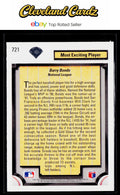 1992 Upper Deck #721 Barry Bonds
