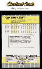1989 Fleer #202 Barry Bonds