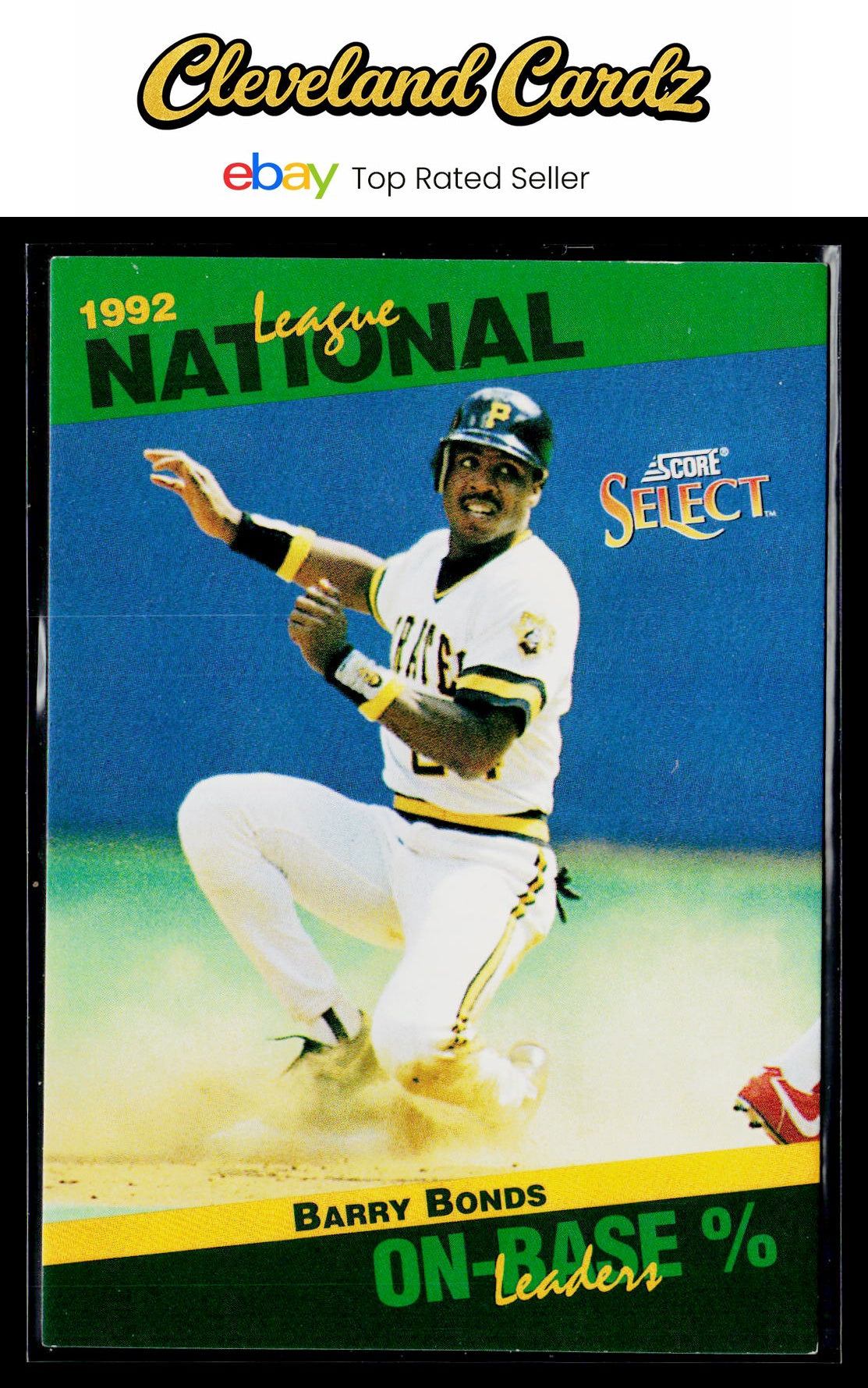 1993 Score #52 Barry Bonds Select Stat Leaders