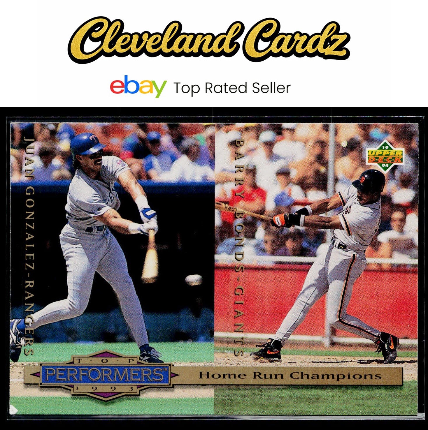 1994 Collector's Choice #313 Juan Gonzalez / Barry Bonds