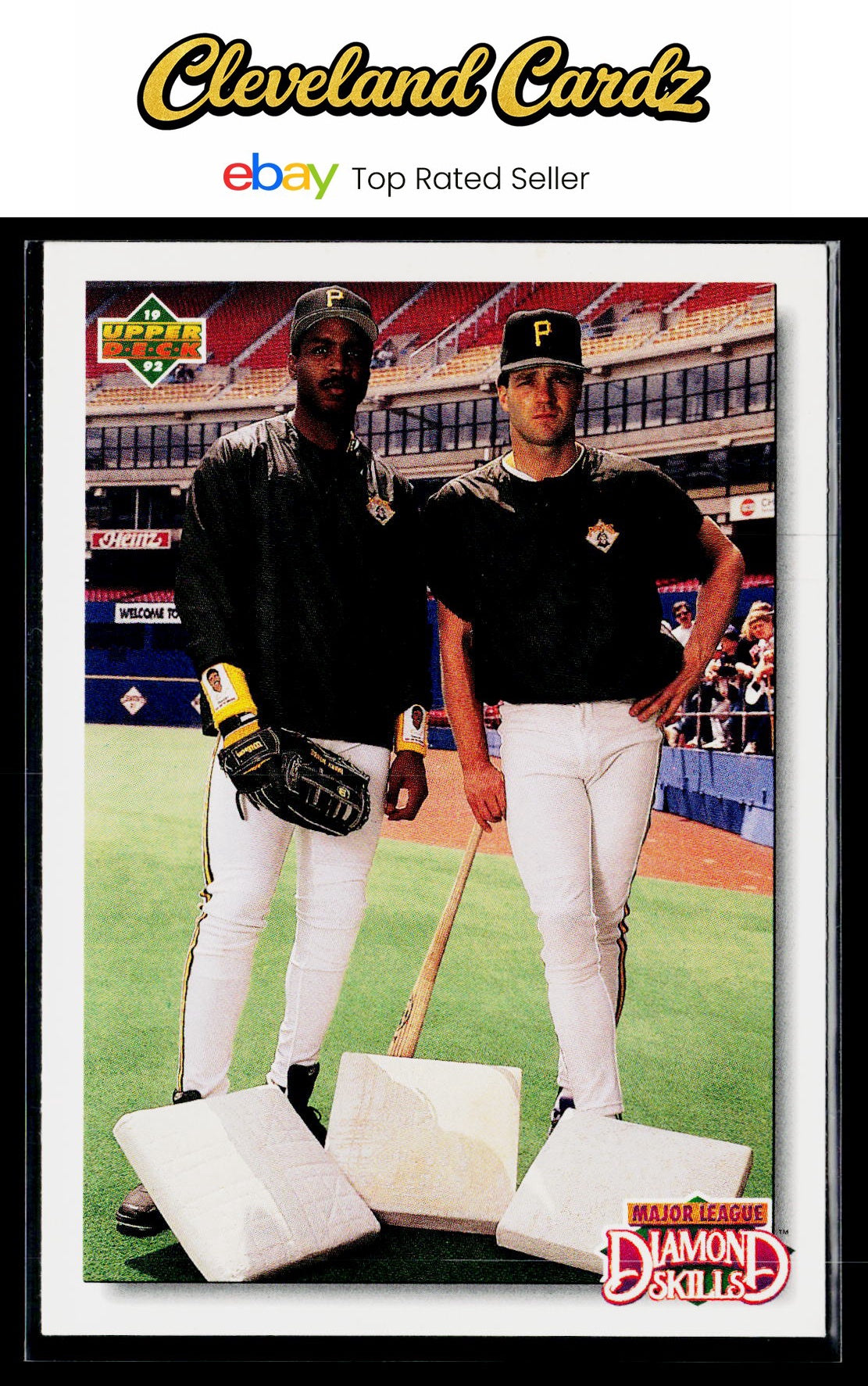 1992 Upper Deck #711 Diamond Skills Checklist (Barry Bonds / Andy Van Slyke)