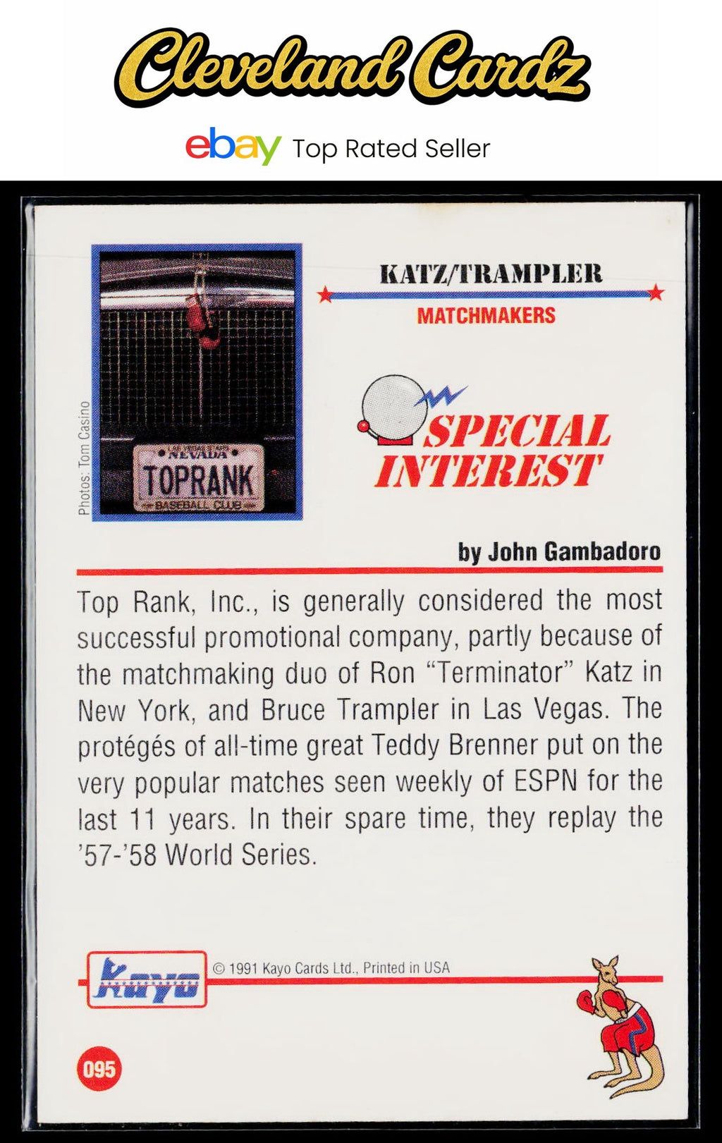 1991 Kayo #095 Ron Katz / Bruce Trampler