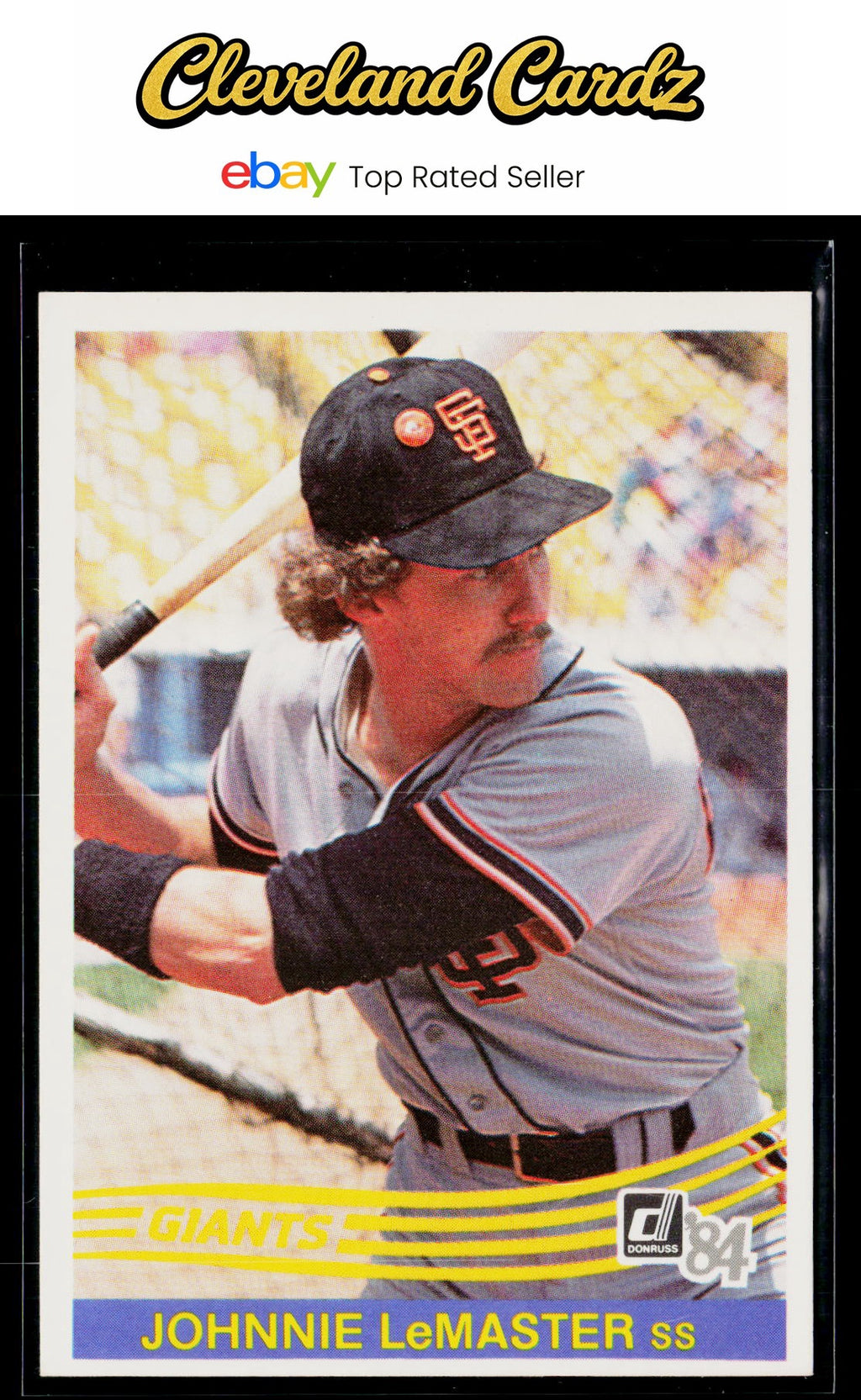 1984 Donruss #649 Johnnie LeMaster