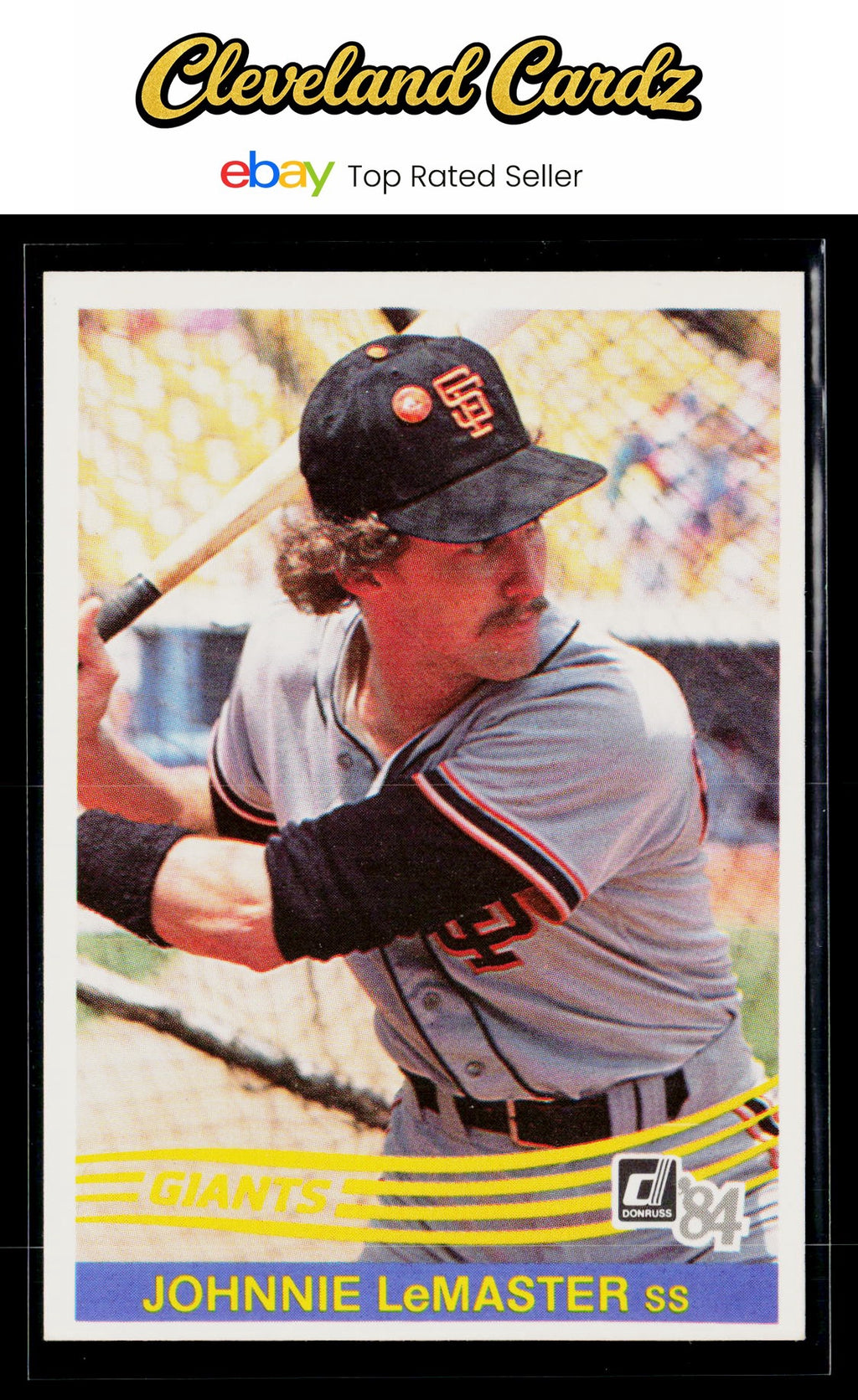 1984 Donruss #649 Johnnie LeMaster