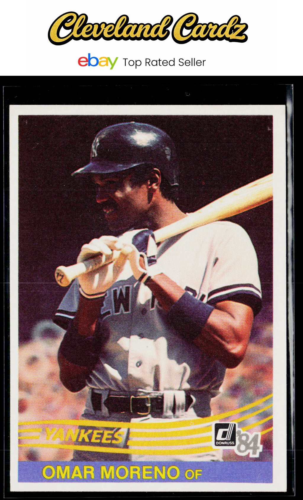 1984 Donruss #637 Omar Moreno