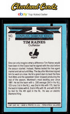1988 Donruss #2b Tim Raines