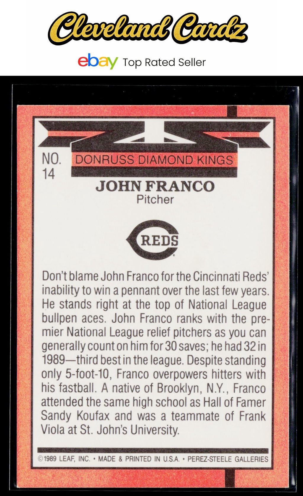 1990 Donruss #14 John Franco