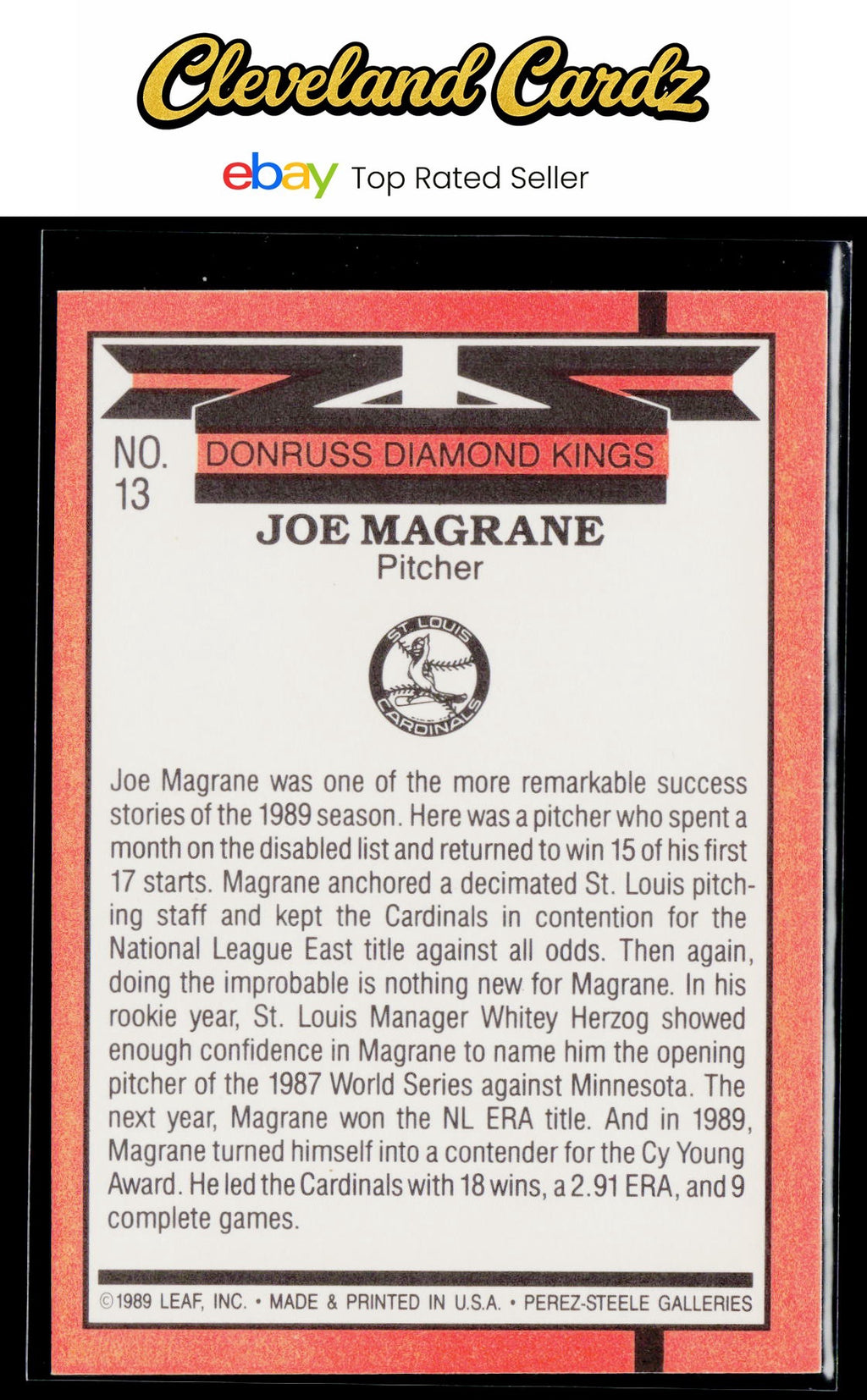 1990 Donruss #13 Joe Magrane