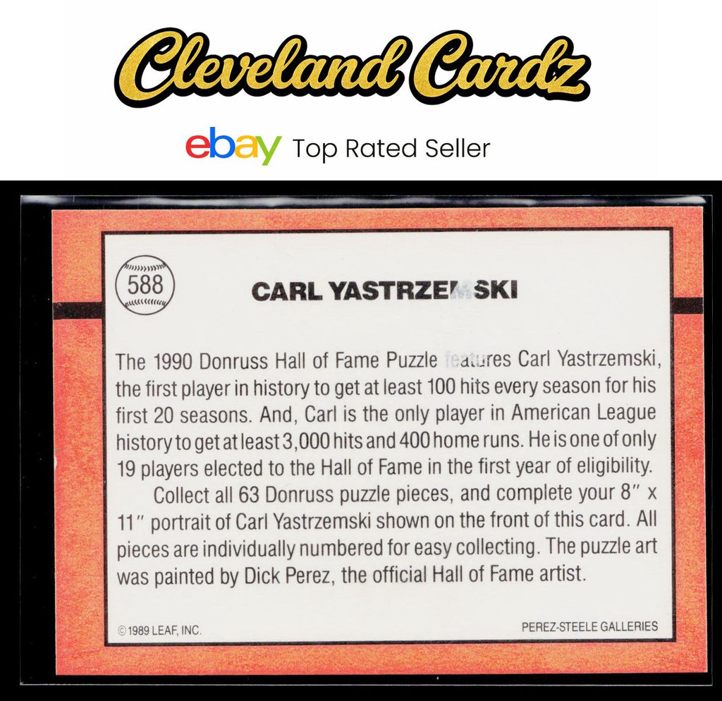 1990 Donruss #588c Carl Yastrzemski