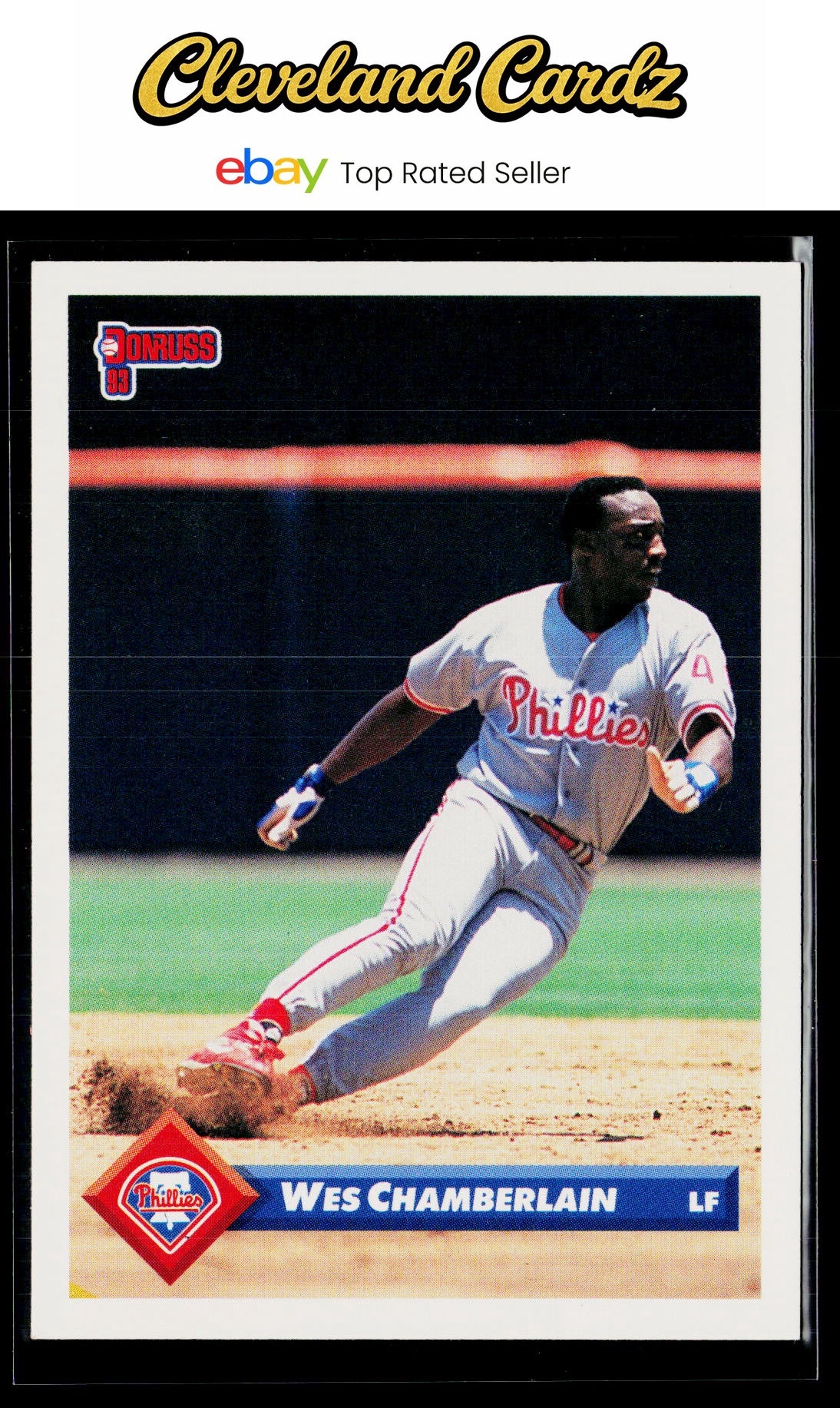 1993 Donruss #304 Wes Chamberlain