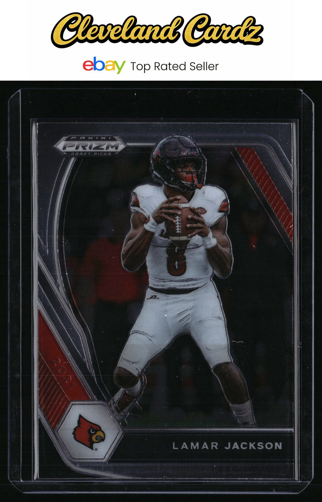 2021 Panini Prizm Draft Picks Collegiate #26 Lamar Jackson