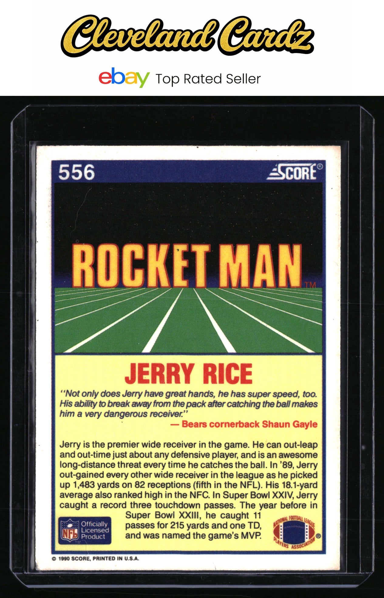 1990 Score #556 Jerry Rice