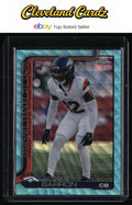 2025 Topps Chrome #359 Jahdae Barron Teal Wave Refractor #/299 RC