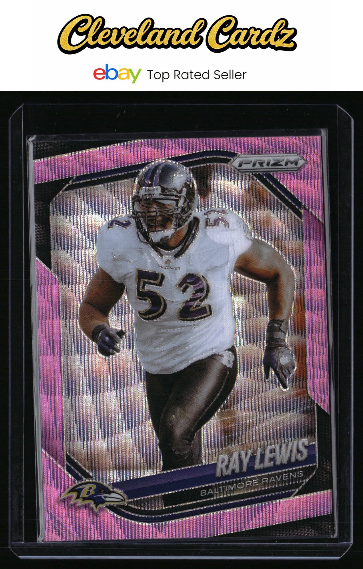 2025 Panini Prizm #42 Ray Lewis Pink Wave