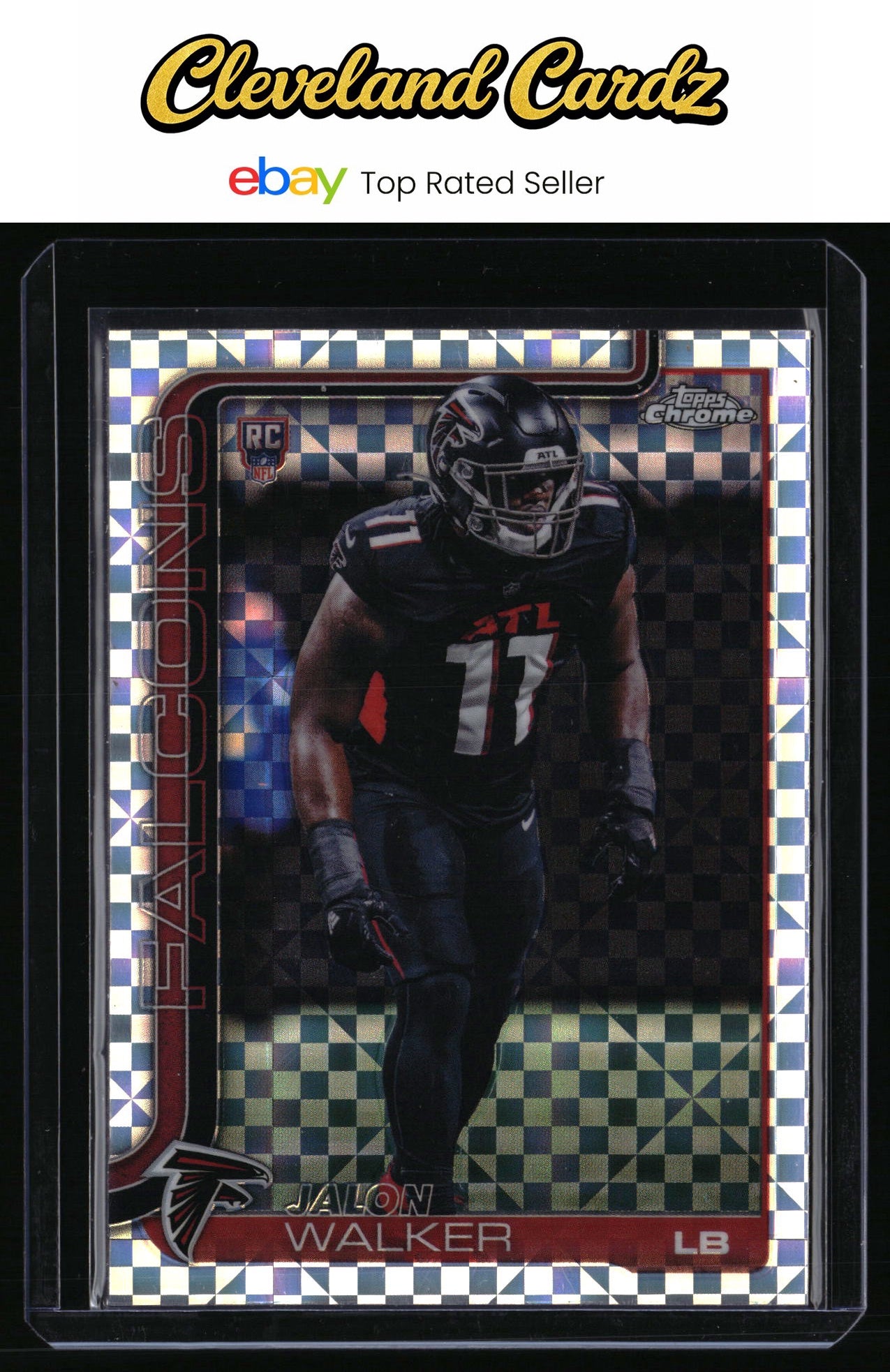 2025 Topps Chrome #354 Jalon Walker X-Fractor RC