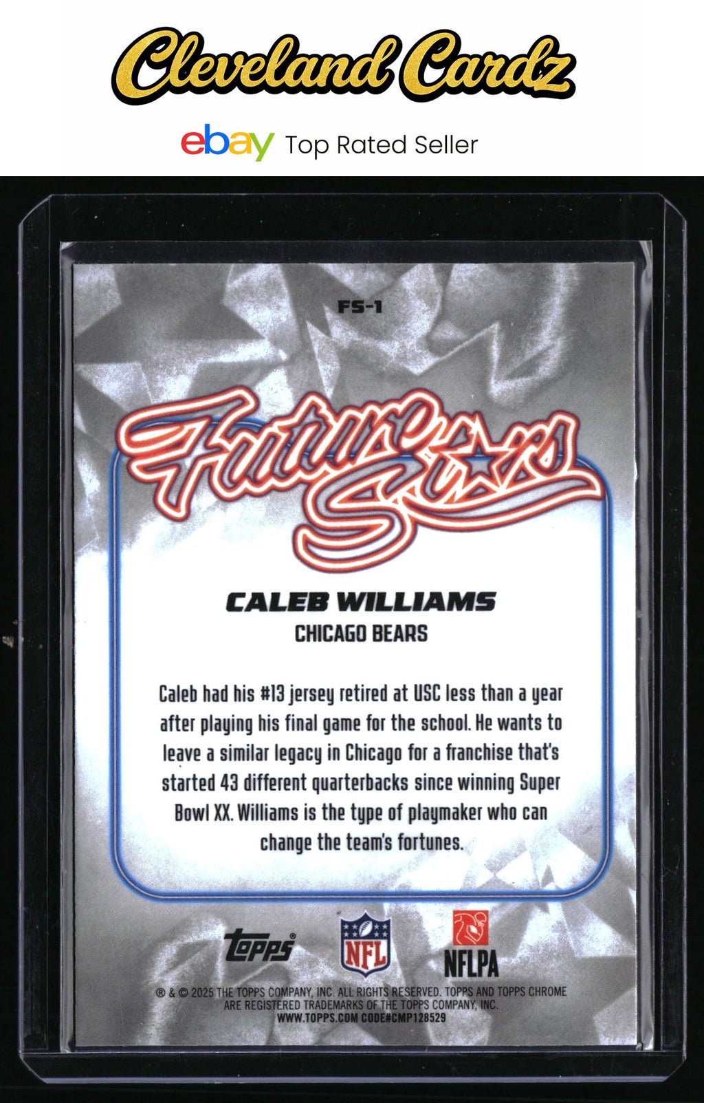2024 Topps Chrome #FS-1 Caleb Williams Future Stars X-Fractor