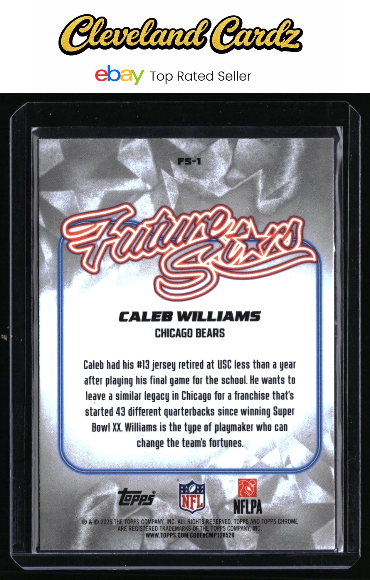2024 Topps Chrome #FS-1 Caleb Williams Future Stars X-Fractor
