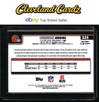 2025 Topps Chrome #325 Quinshon Judkins Football Leather Refractor RC