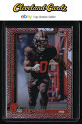 2025 Topps Chrome #325 Quinshon Judkins Football Leather Refractor RC