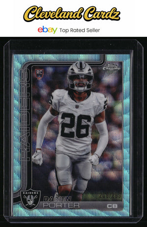 2025 Topps Chrome #367 Darien Porter Teal Wave Refractor #/299 RC