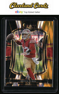 2025 Panini Select #117 Brock Purdy Black and Gold Prizm Shock