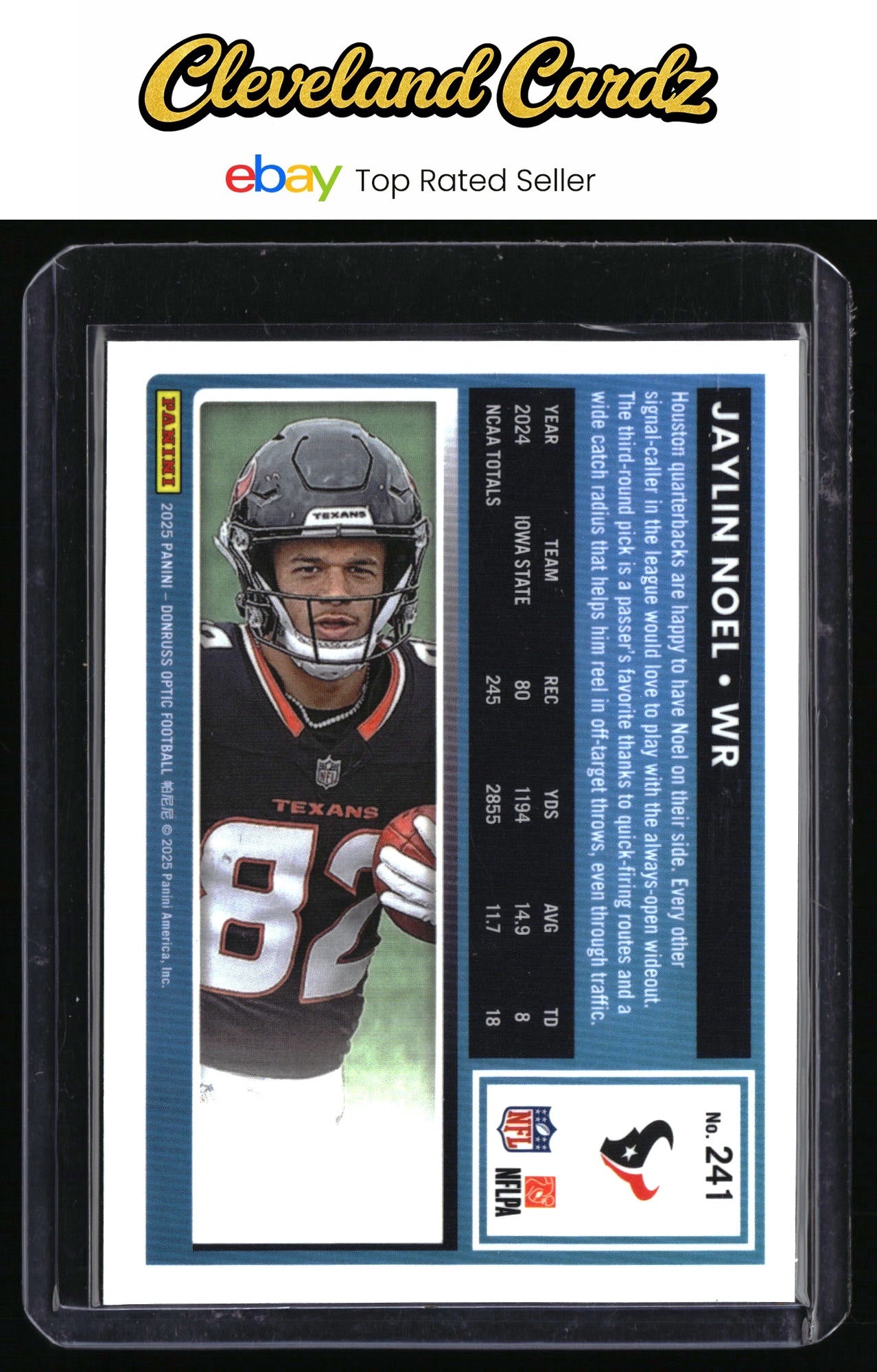 2025 Donruss Optic #241 Jaylin Noel RC