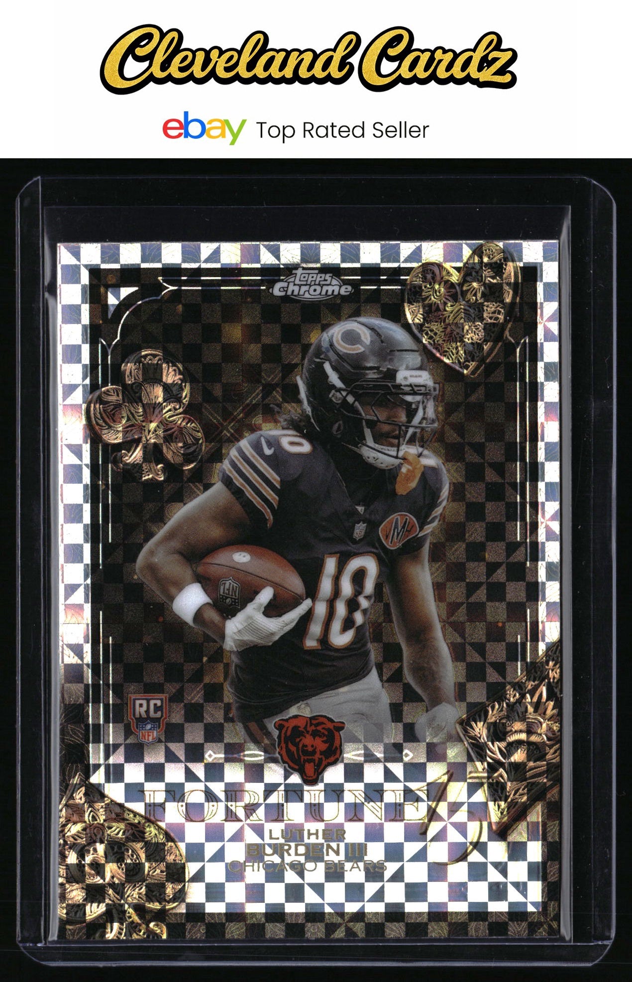 2025 Topps Chrome #F15-28 Luther Burden III Fortune 15-Fractor RC