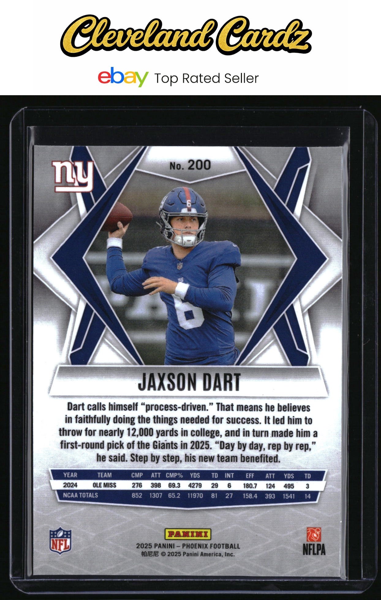 2025 Panini Phoenix #200 Jaxson Dart RC