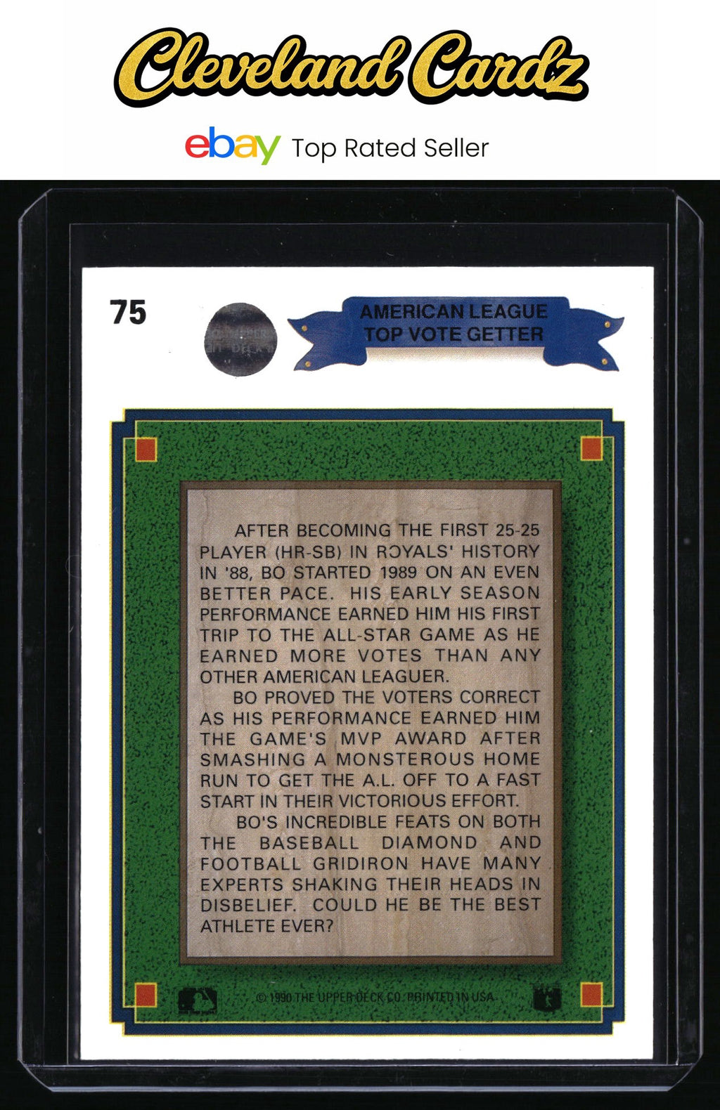 1990 Upper Deck #75 Bo Jackson