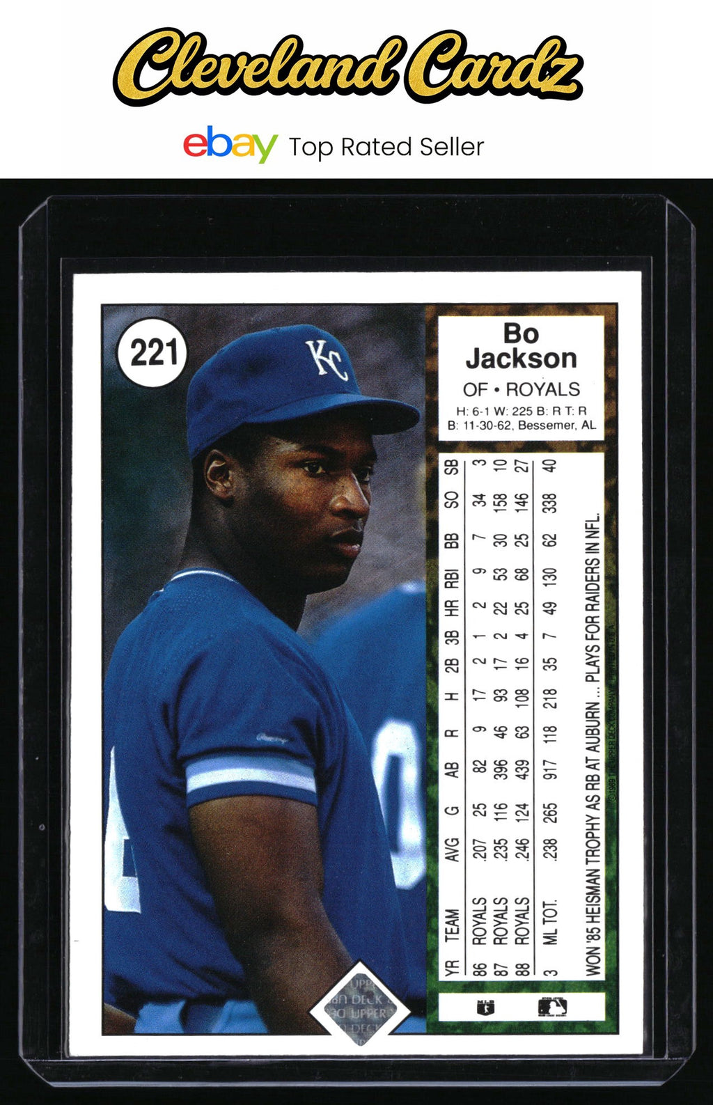 1989 Upper Deck #221 Bo Jackson