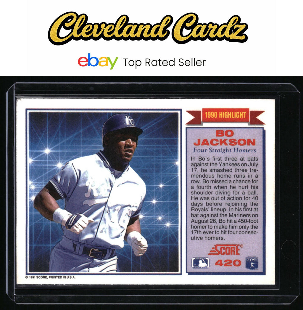 1991 Score #420 Bo Jackson