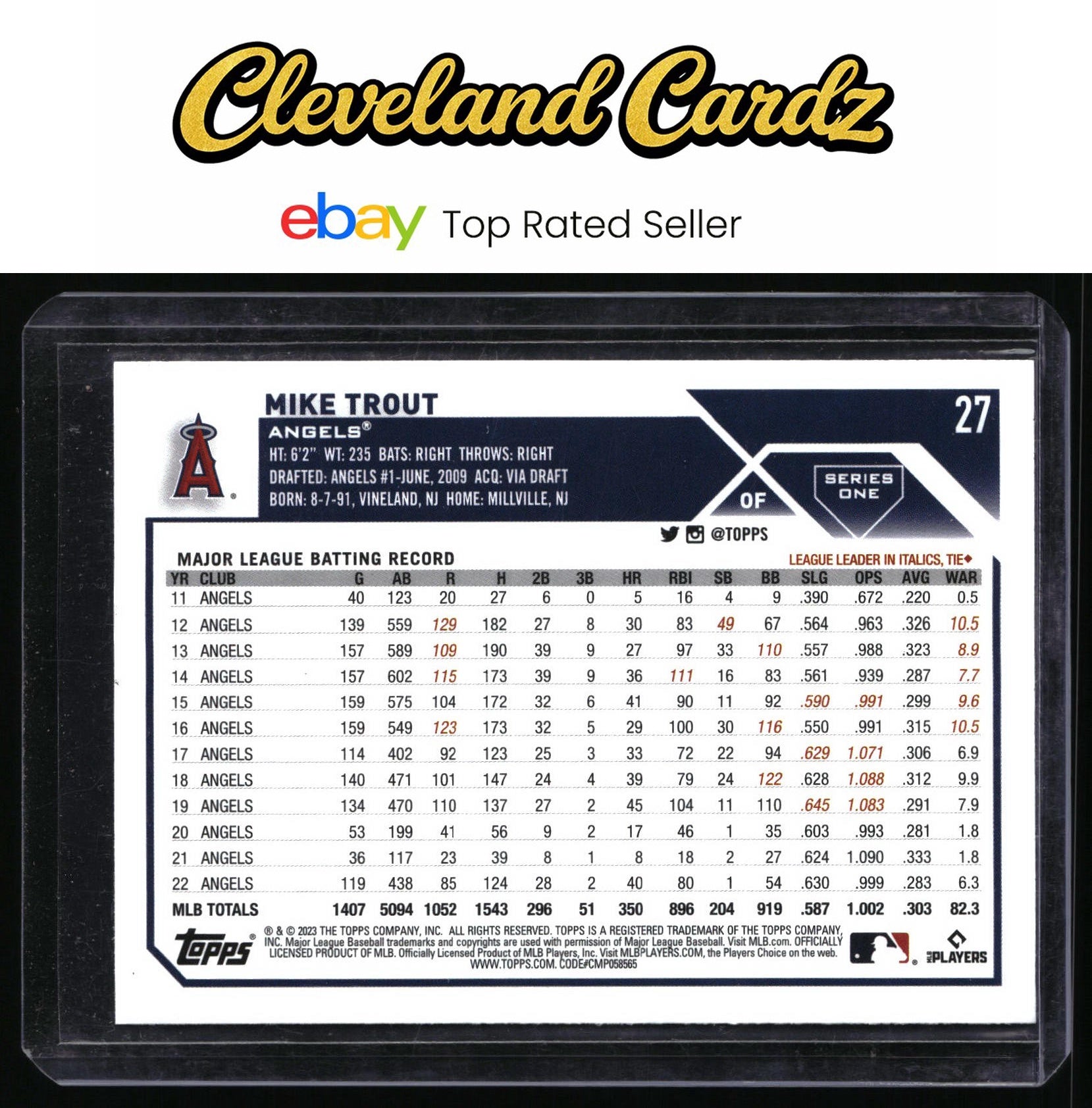 2023 Topps #27 Mike Trout