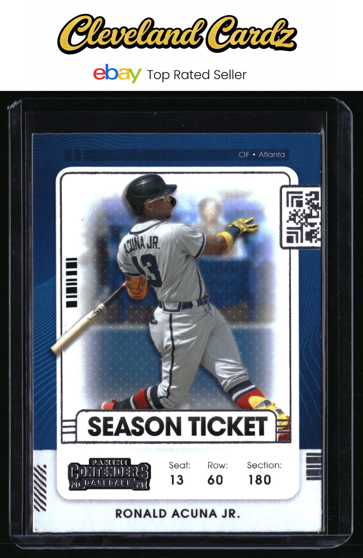 2021 Panini Contenders #89 Ronald Acuna Jr.