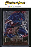 1995 Metal Marvel #7 Nightcrawler Silver Flasher