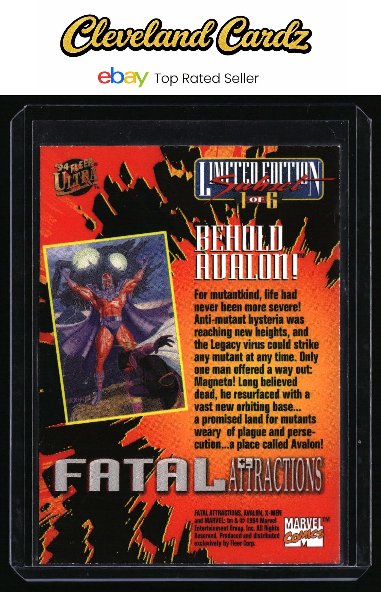 1994 Ultra X-Men #1 Behold Avalon! Fatal-Attractions