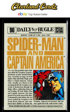 1994 Fleer The Amazing Spider-Man #90 Spider-Man &amp; Captain America