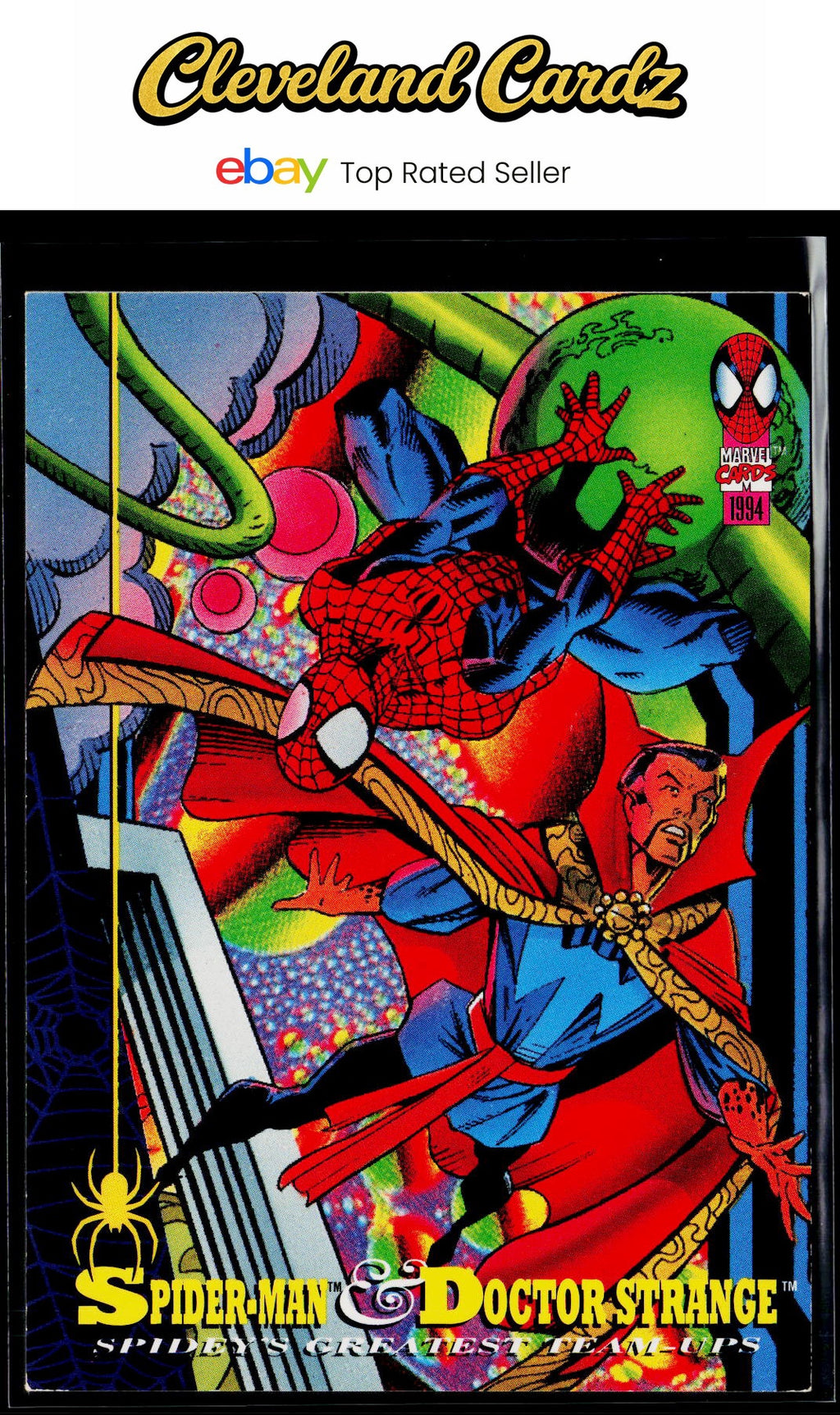 1994 Fleer The Amazing Spider-Man #91 Spider-Man &amp; Doctor Strange