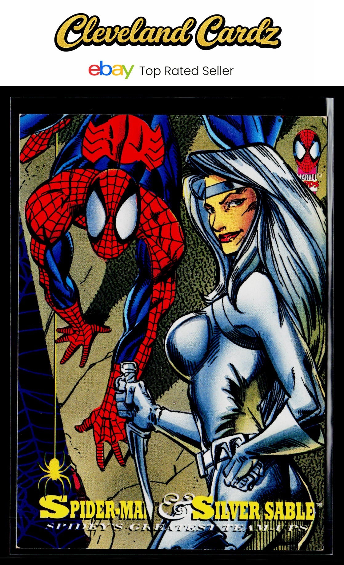1994 Fleer The Amazing Spider-Man #92 Spider-Man / Silver Sable