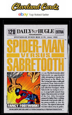 1994 Fleer The Amazing Spider-Man #120 Spider-Man / Sabretooth