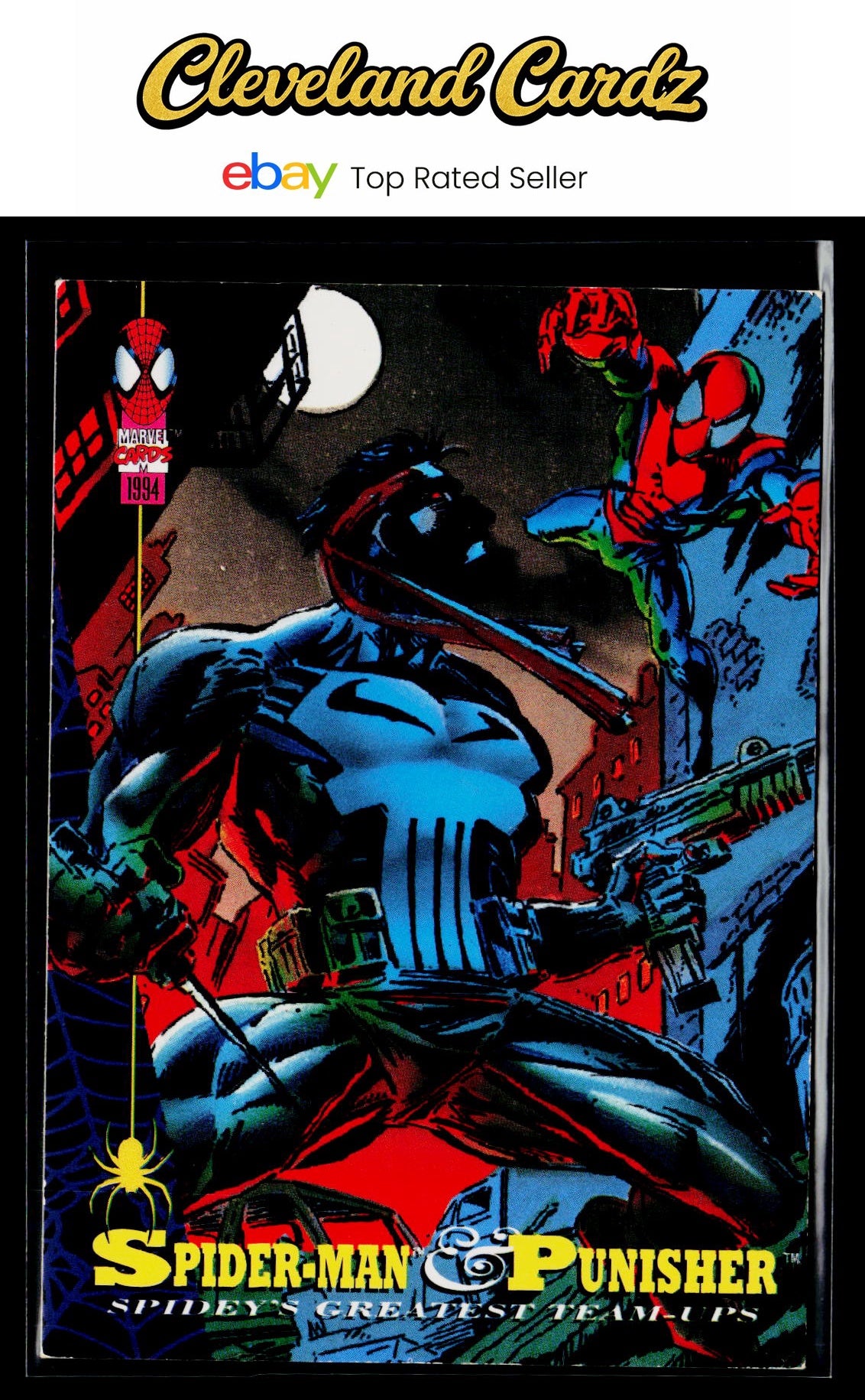 1994 Fleer The Amazing Spider-Man #84 Spider-Man & Punisher