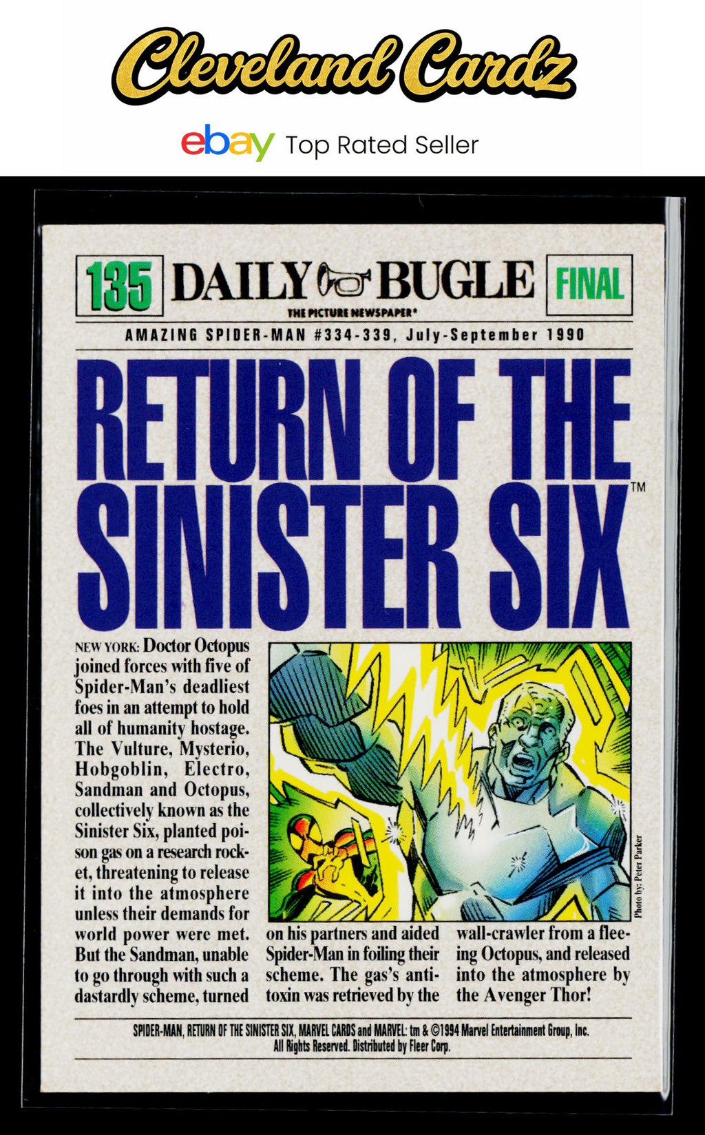 1994 Fleer The Amazing Spider-Man #135 Return of the Sinister Six