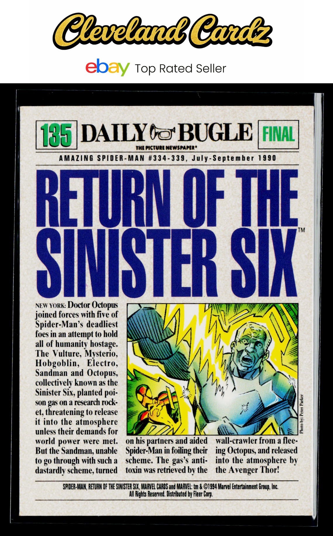 1994 Fleer The Amazing Spider-Man #135 Return of the Sinister Six