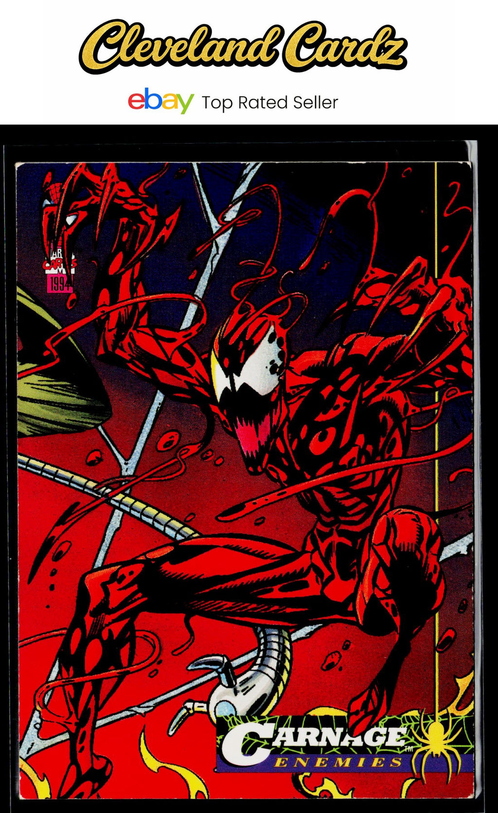 1994 Fleer The Amazing Spider-Man #66 Carnage