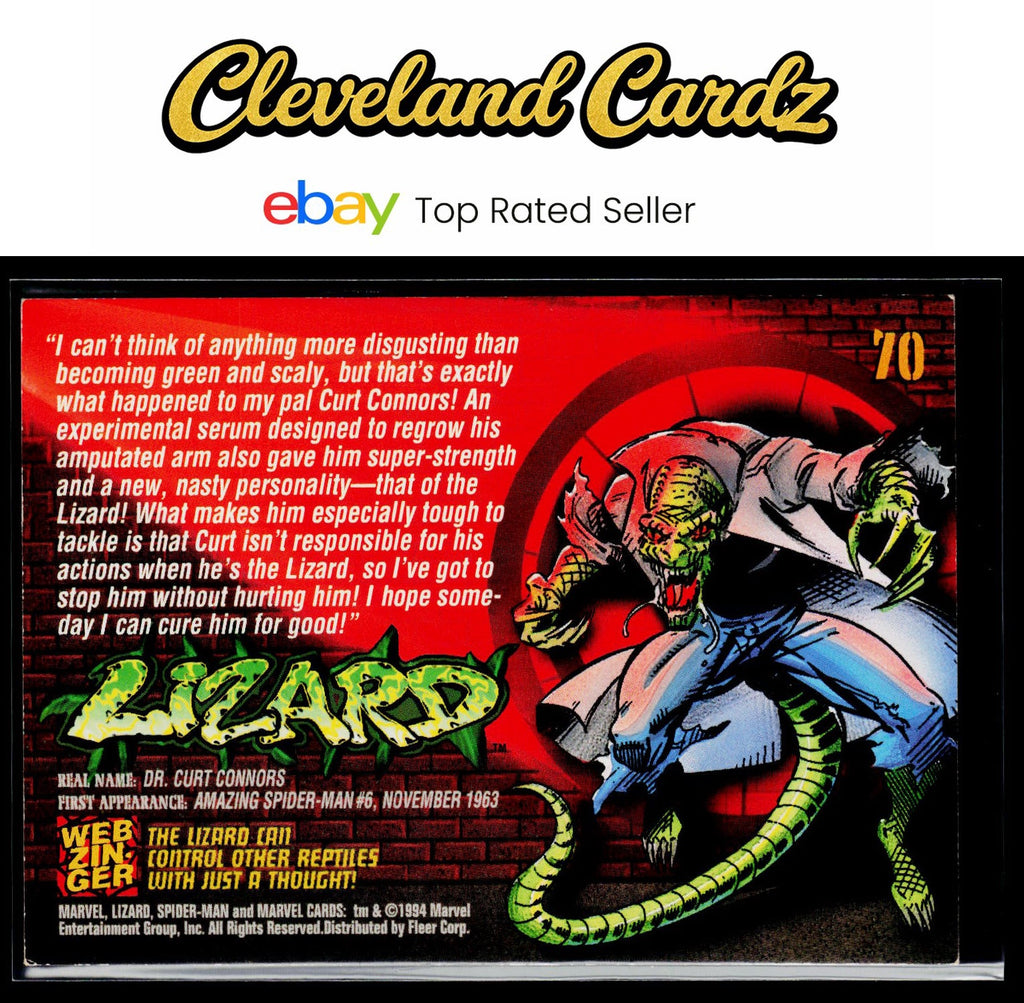 1994 Fleer The Amazing Spider-Man #70 Lizard