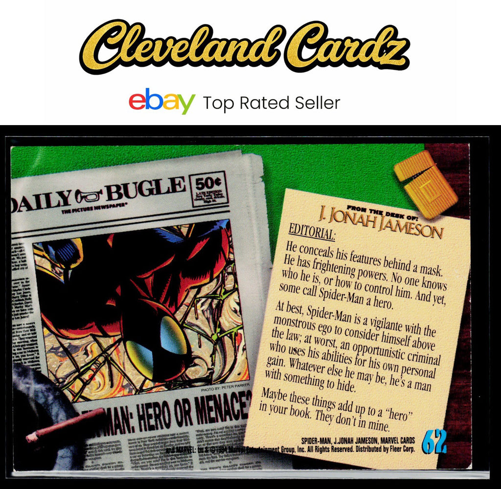 1994 Fleer The Amazing Spider-Man #62 Spider-Man