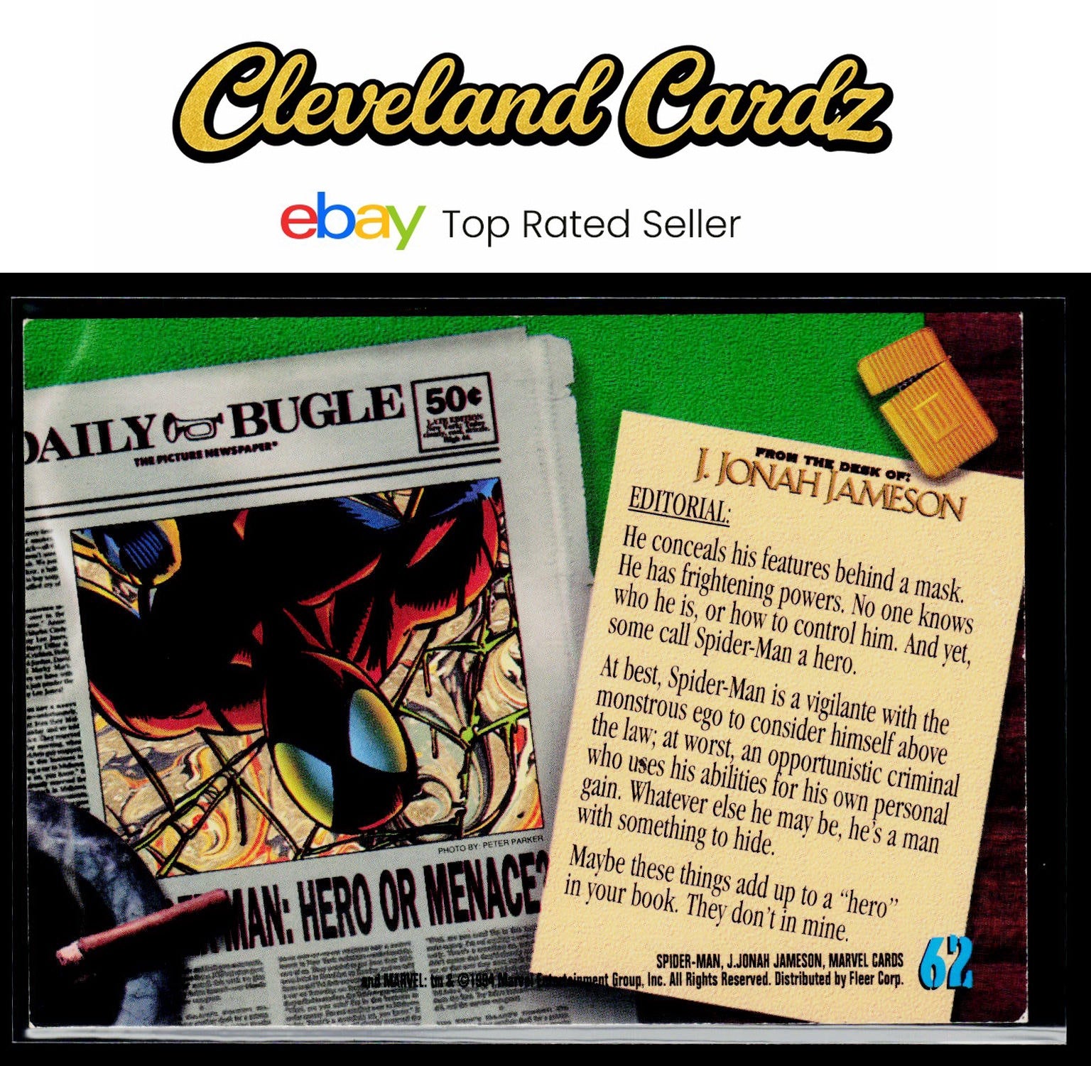 1994 Fleer The Amazing Spider-Man #62 Spider-Man