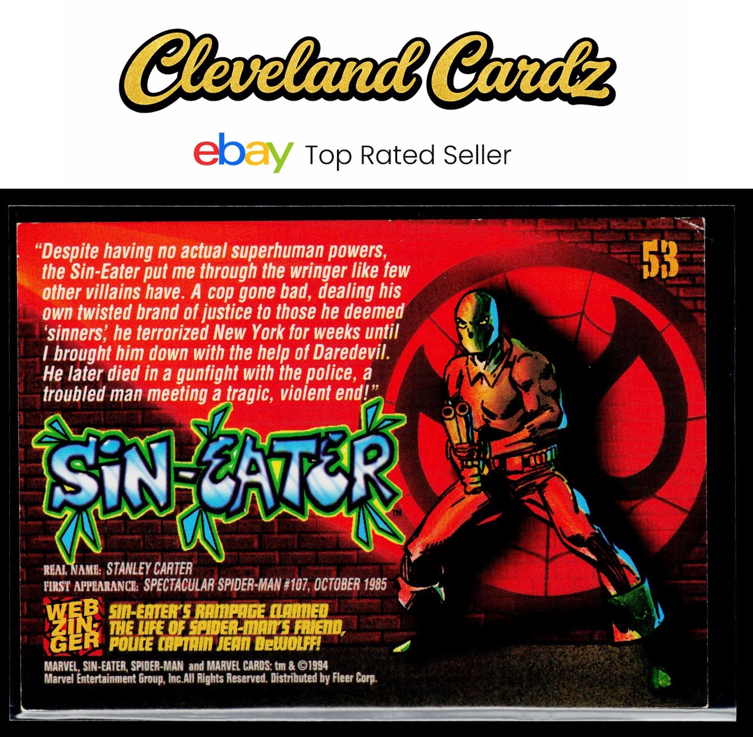 1994 Fleer The Amazing Spider-Man #53 Sin-Eater