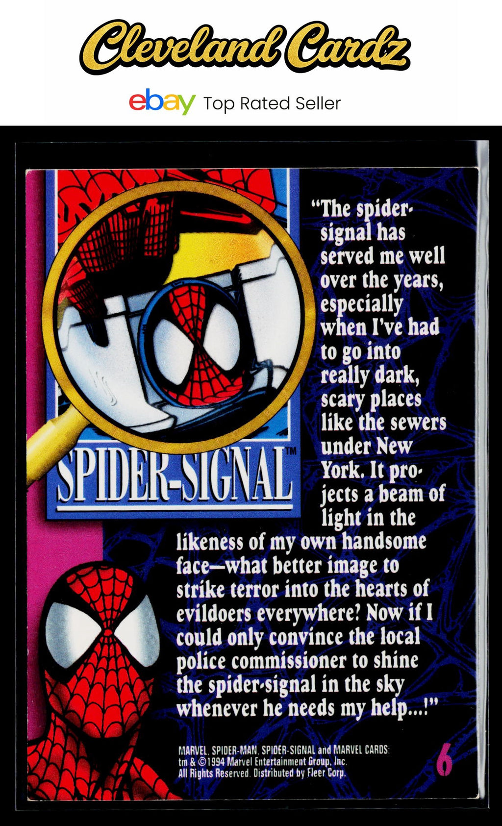 1994 Fleer The Amazing Spider-Man #6 Spider-Signal