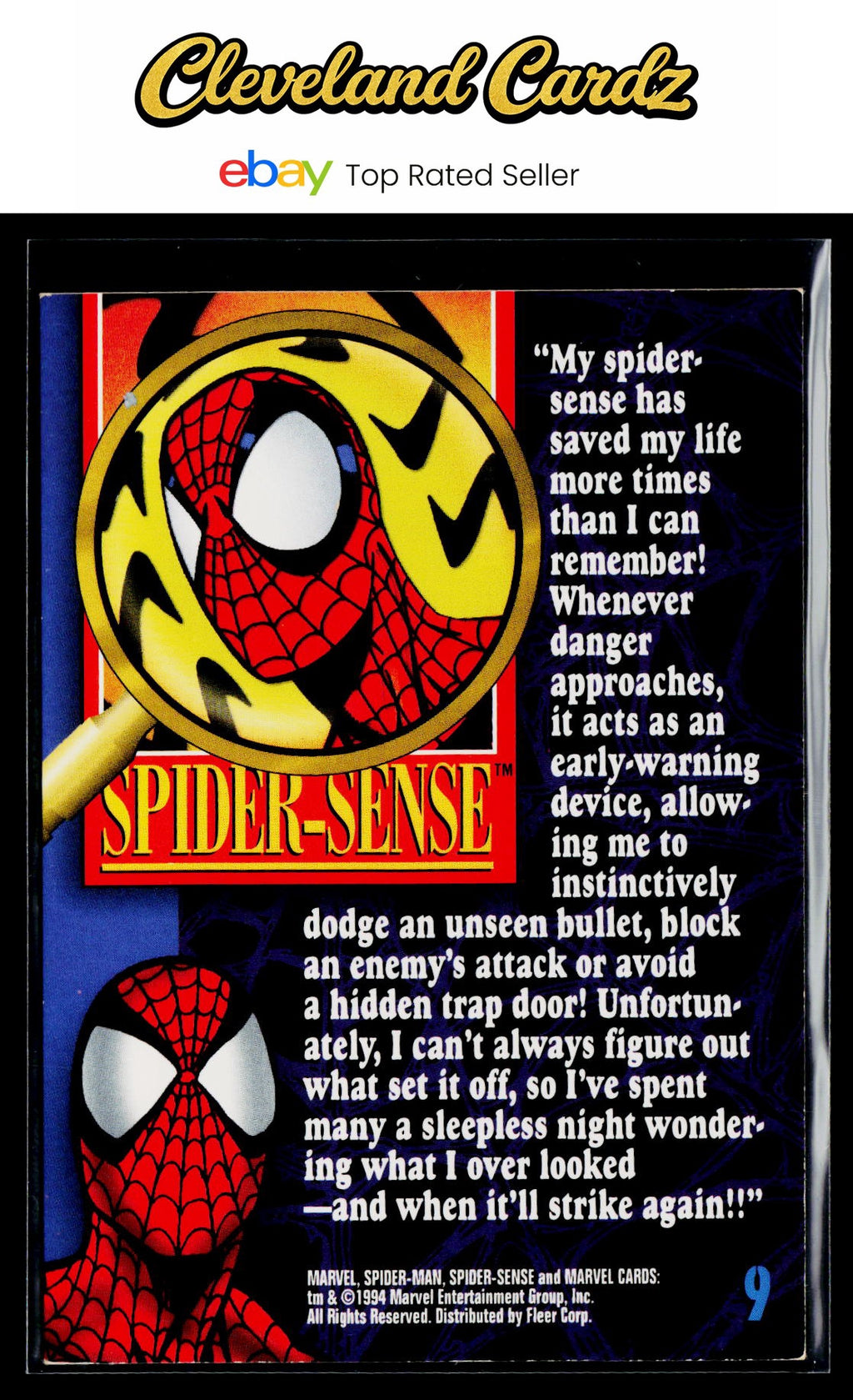 1994 Fleer The Amazing Spider-Man #9 Spider-Sense