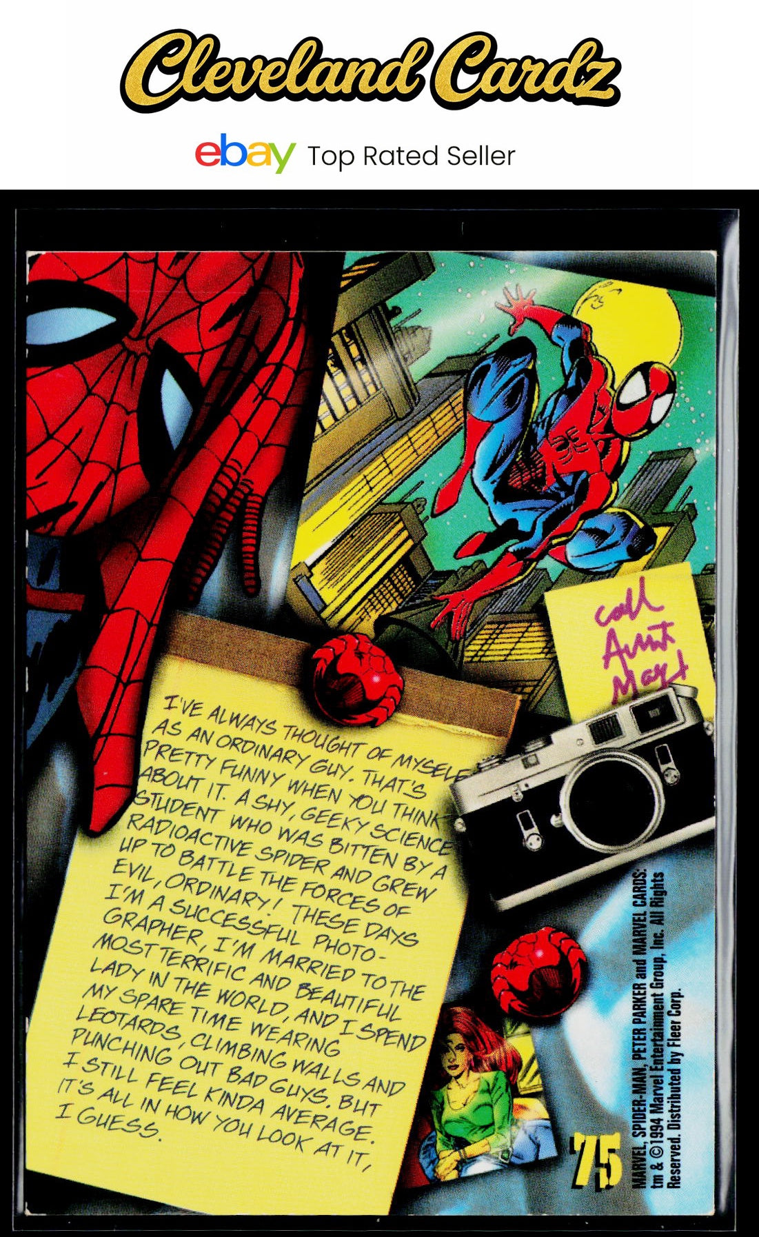 1994 Fleer The Amazing Spider-Man #75 Spider-Man